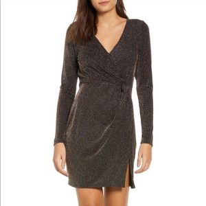Row A Metallic Sheath Dress